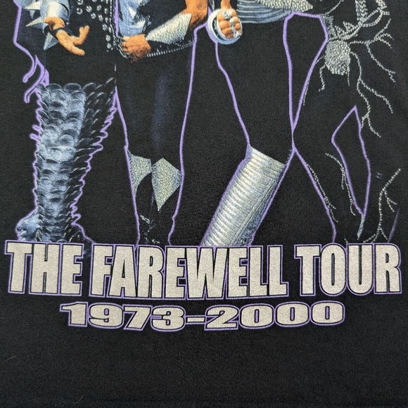 Vintage KISS The Farewell Tour 1973-2000 Single Stitch Short Sleeve Tee Size L - Picture 9 of 12